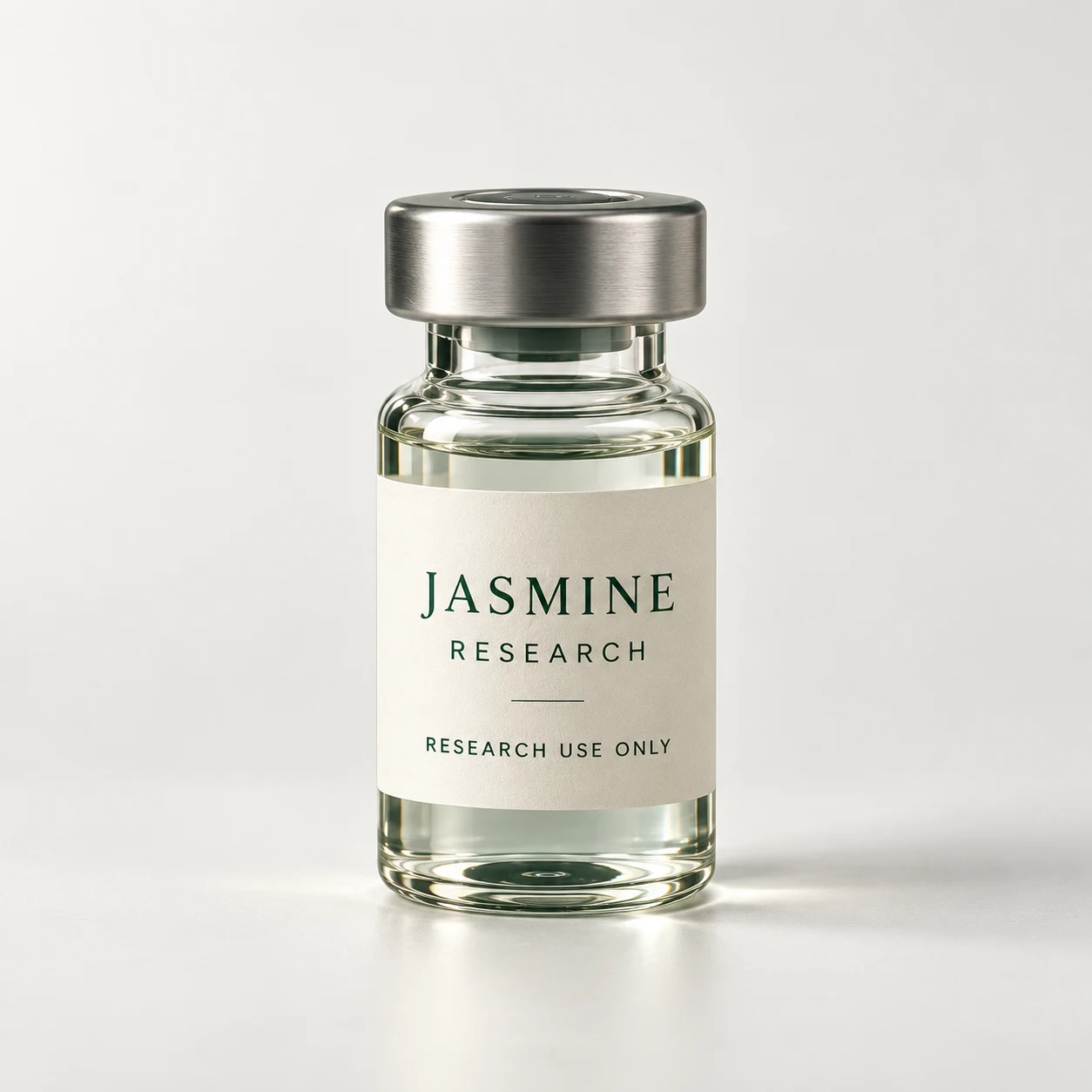 Jasmine Research vial packaging for BPC 157 5mg